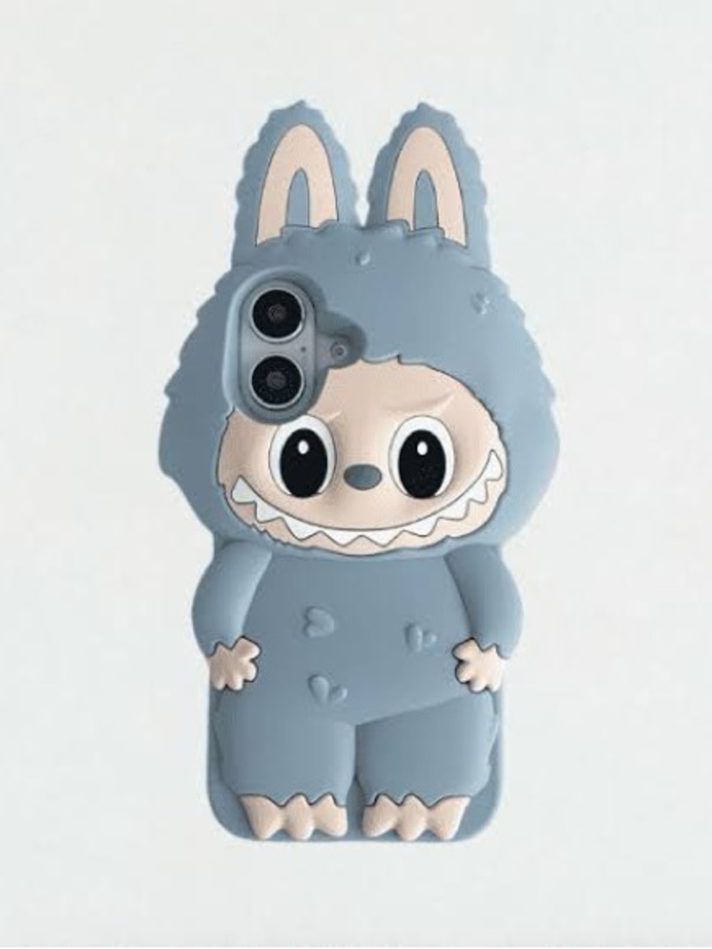 Silicone Labubu iPhone Case - Blue
